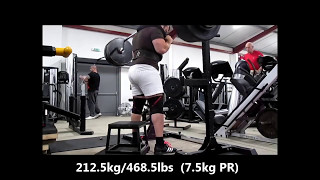 Training log max effort SSB Box Squat (May 2017)