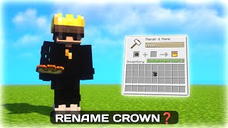 Minecraft helmet anvil rename crown | Crown Texture Pack
