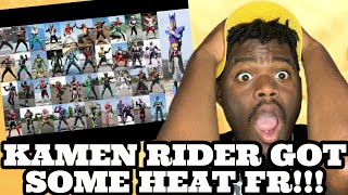 FIRST TIME REACTING to ALL PRIMARY KAMEN RIDER HENSHIN & FINISHERS #kamenrider