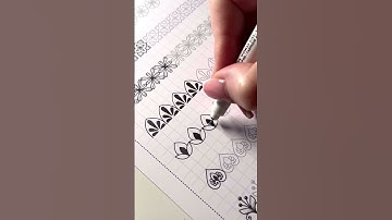 Easy traceable mandala patterns🥰 #mandala #mandalapatterns #reels #mandalaart #shorts #lettering