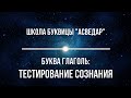 Буква ГЛАГОЛЬ:  Тестирование Сознания. Школа Буквицы &quot;АСВЕДАР&quot;