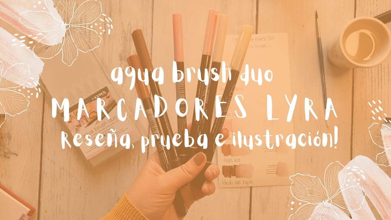 Marcadores acuarelables LYRA! Reseña e ilustración! #acuarelables
