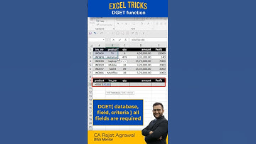 #excel 13 - Use DGET function no need to use VLOOKUP function