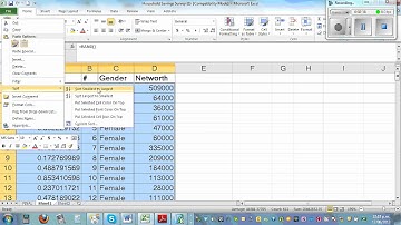 Sellecting a random sample using simple random sampling method using excel