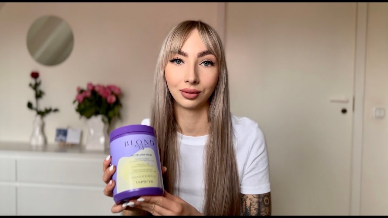 Серебристый оттенок волос от Inebrya Blondesse No-Yellow Mask. Обзор маски.