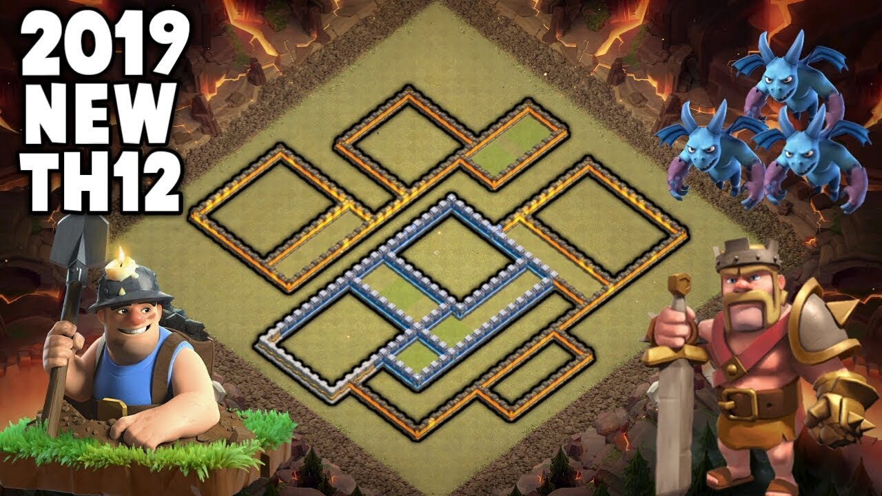 TH12 BEST STRONG DEFENSE NEW WAR BASE (Layout) 2019 Good CWL War Base Anti Queen Walk