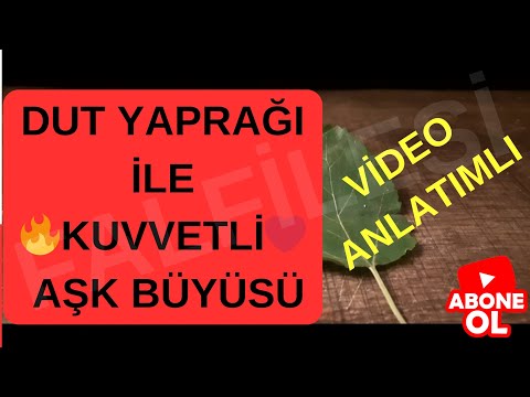 🚀 DELİ EDEN AŞIK ETME BÜYÜSÜ DUT YAPRAĞI ile...