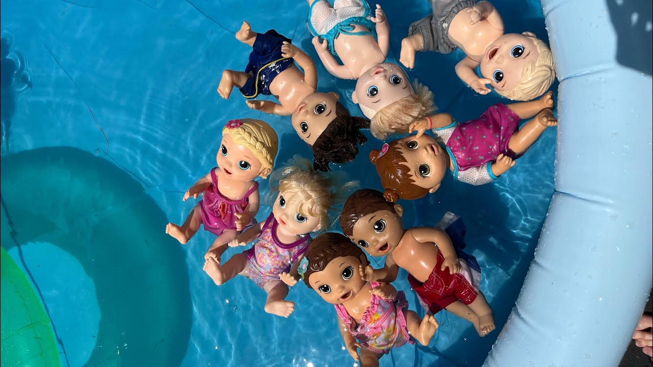 Baby Alive Pool Day and swimming!
