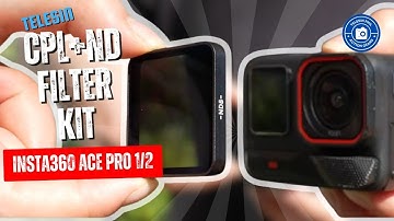TELESIN CPL + ND Filter Set Aluminum Frame for Insta360 Ace Pro 2, Ace Pro Cameras S5-FLT-27-TIS