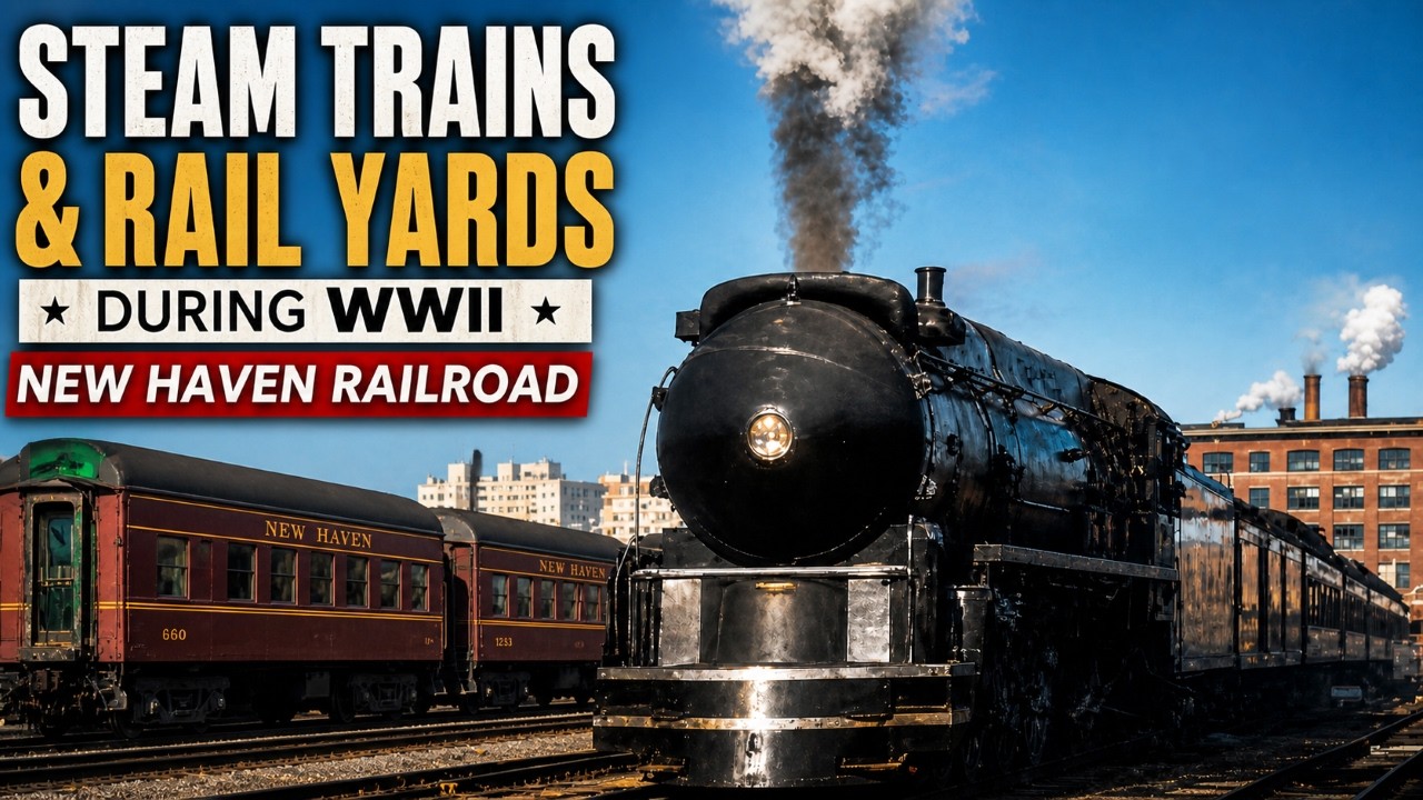 Steam Trains & Rail Yards in WWII | New Haven Railroad