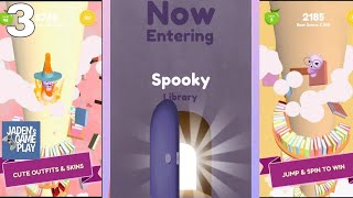 Spooky Library Unlocked! | Orange Outfit | Lvl 36-50 | Book Worm Helix Bounce | android gameplay screenshot 3