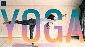 How To Combine Text And Image In Photoshop | Weave Text In & Out (3 Min)