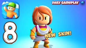 Stumble Guys - Gameplay Walkthrough Part 8: New Skin (iOS,Android) [HD]