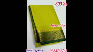 Mysore Silk Sarees With Blouse Offer 899 Rs Ship Extra Only Online Payment Only Whatsapp 9688756762