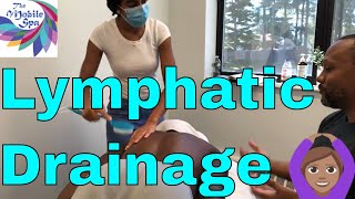 How to do Lymphatic Drainage Massage, CEU class is wonderful for medical massage therapist Pt. 1