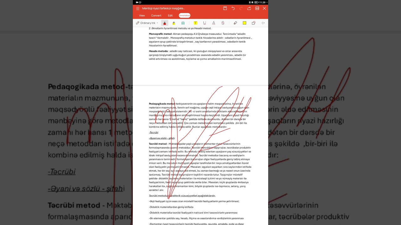 Diaqnostik imtahana DƏSTƏK: Məntiqi riyazi təfəkkür məşğələsinin təşkili metodikası I hissə
