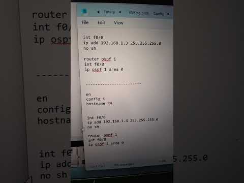 Topology and configuration of Dr and BDR lab in cisco packet tracer #ciscoit #ciscose