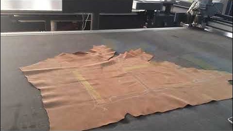 RUIZHOU CNC Leather cutting machine with auto nesting and manual nesting