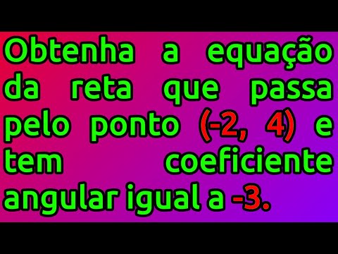 Vídeo: Qual é a equação de uma linha vertical passando pelo ponto (- 4 7?
