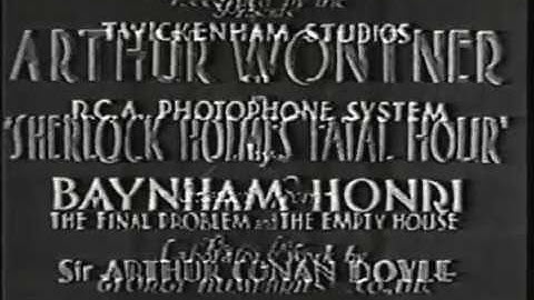 Leslie S. Hiscott - The Sleeping Cardinal aka Sherlock Holmes Fatal Hour (1931) ENG Full Movie