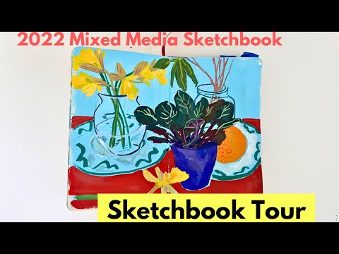 Mixed Media ART JOURNAL + SKETCHBOOK tour (2020-2022) 