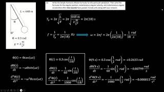 Tilted Bar (Rotational Static Equilibrium) and Simple Harmonic Motion (Springs, Pendulums)