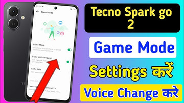 Tecno spark go 2 game mode setting kaise kare | how to use game mode in tecno spark go 2 5g