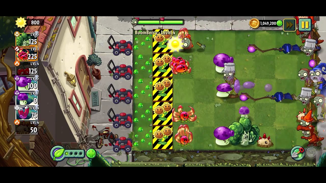 Plants vs Zombies 2 - [Boomberry] level 4 - YouTube