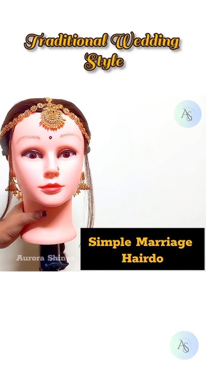  🌼Simple South Indian Traditional Wedding Braid #aurorashines # ...