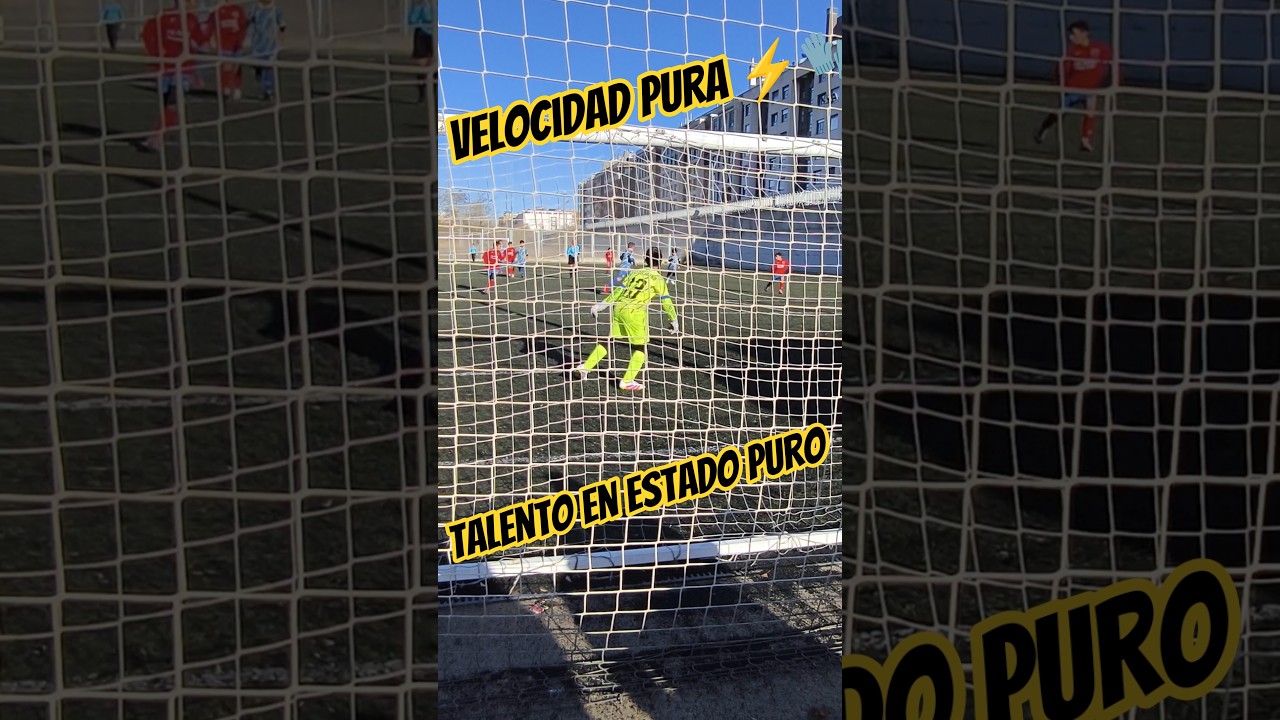 Velocidad pura ⚡🧤#viralvideo#arqueros#futbolbase#goalkeeper#reflejos#talento#soccer#football