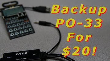 How To Backup a PO-33 For Less than $20