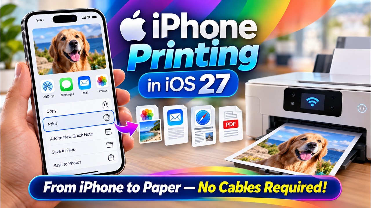 How to Print From Your iPhone in iOS 27 | Easy AirPrint Tutorial #apple #iphone