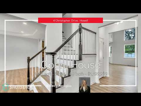 4 CHRISTOPHER DRIVE, Howell, NJ home video tour