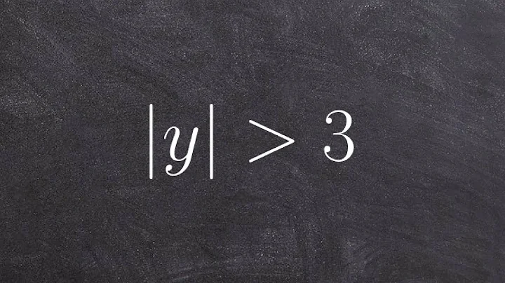 Solve and graph a simple absolute value inequality