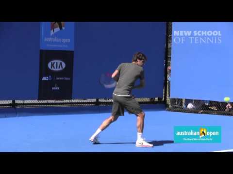 Roger Federer Rückhand Slow Motion - YouTube