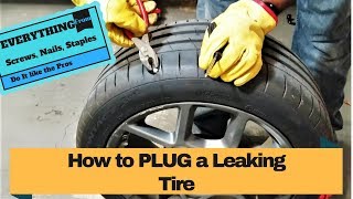 How to Plug a Leaking Tire - Screws, Nails, and more..