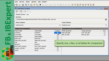 Tutorial 7: IBExpert Table Data Comparer