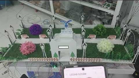 Demo mô phỏng thiết kế chiếu sáng công viên thông minh bằng modul ESP32 sử dụng app BLYNK IOT