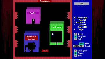 (ZZT) the olden days of ASCII and ANSI art games... {Linux} {DosBox}