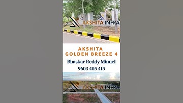Akshita Infra ongoing projects in Maheshwaram  | Golden Breeze 4 & 5 | Visionary City | E-CTY #HMDA