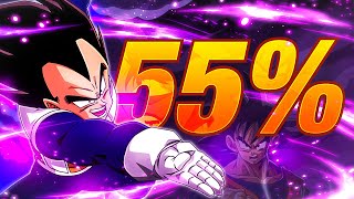 HOW GOOD IS LR EXCHANGE VEGETA/GOKU WITHOUT DUPES? 55% (DBZ: Dokkan Battle)