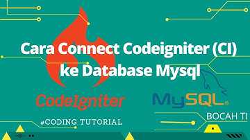 Cara Connect Codeigniter 3 / CI 3 ke database Mysql