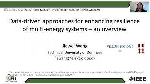 Jiawei Wang: Data-Driven Approaches for Enhancing Resilience of Multi-Energy Systems: An Overview