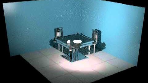 Autodesk 3ds Max - Glass Table Set Animation Render - iray