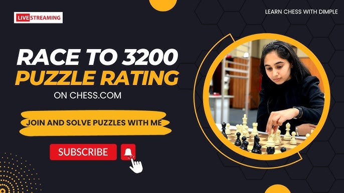 Race to 3200! Puzzle Rating on Chess.com 