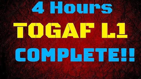 Download PDF - TOGAF L1 : Master Video - TOGAF Foundation (Level 1) - Questions And Answers