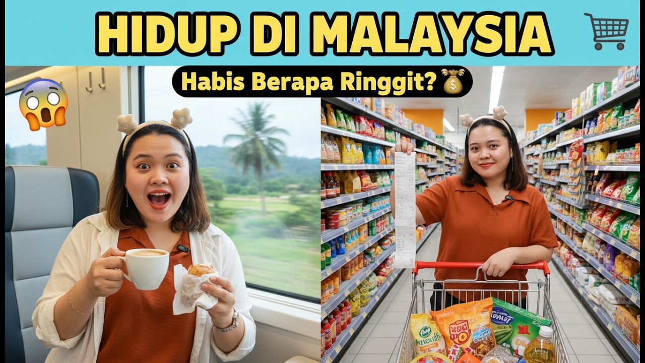 PENGALAMAN BARU! 🚆 Jajan Asyik di Kereta Malaysia Lanjut Borong Sembako Anak Rantau