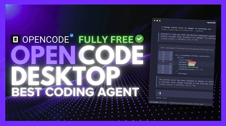 OpenCode Desktop: BEST AI Coding Agent Ever + FULLY FREE! BYE Gemini CLI & ClaudeCode! (Opensource)