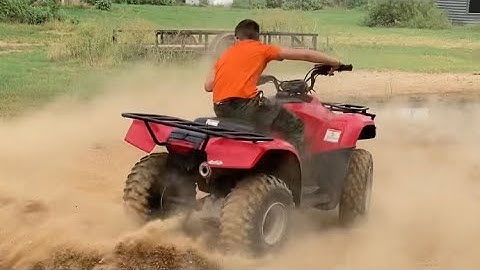 How to do a donut on a four wheeler