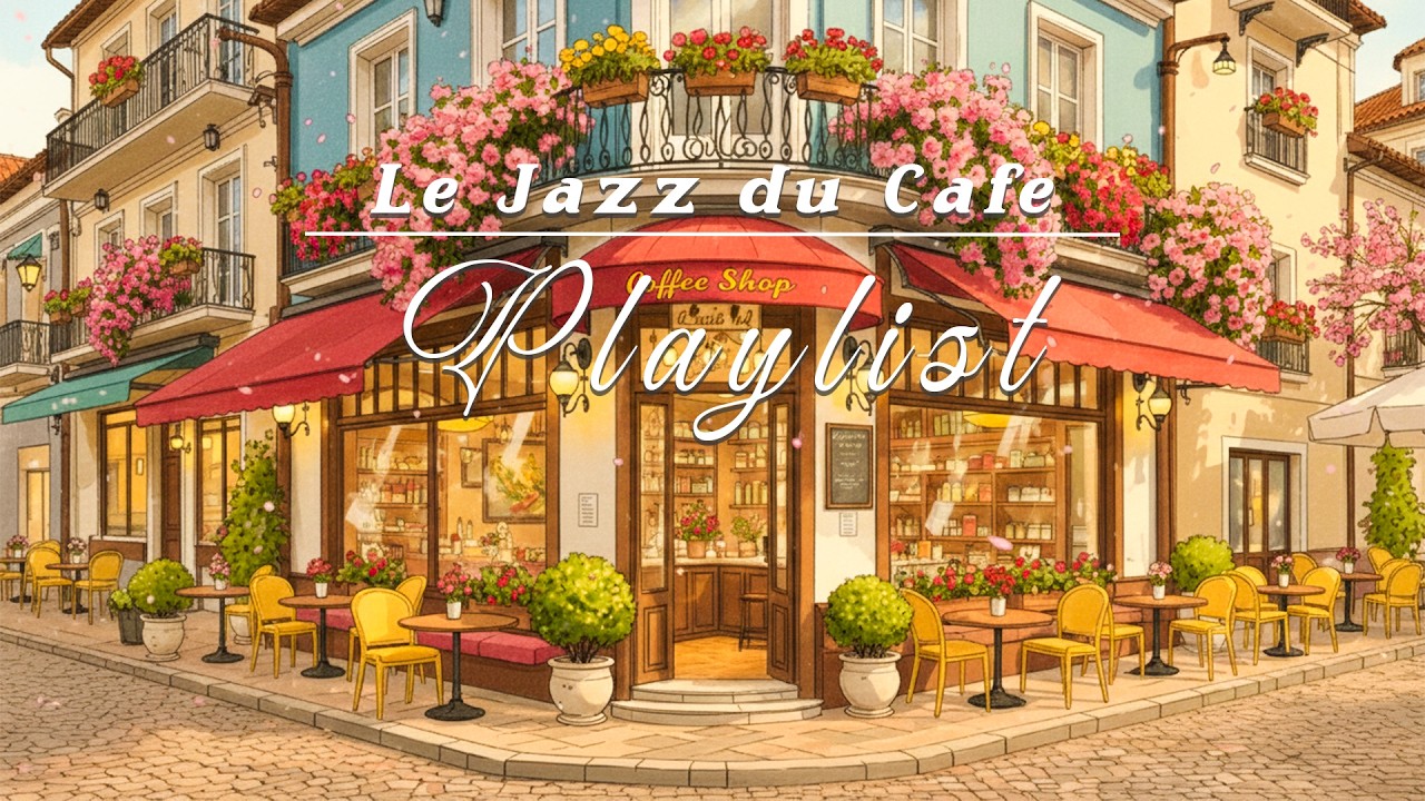 Spring French Café Jazz ☕🌸 Relaxing Background Music for Walking & Calm Moments